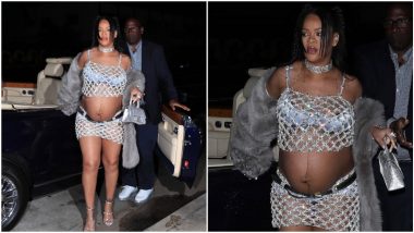 Rihanna Makes Yet Another Sexy Maternity Style Statement, Flaunts Her Baby Bump in a Miu Miu Co-ord Set