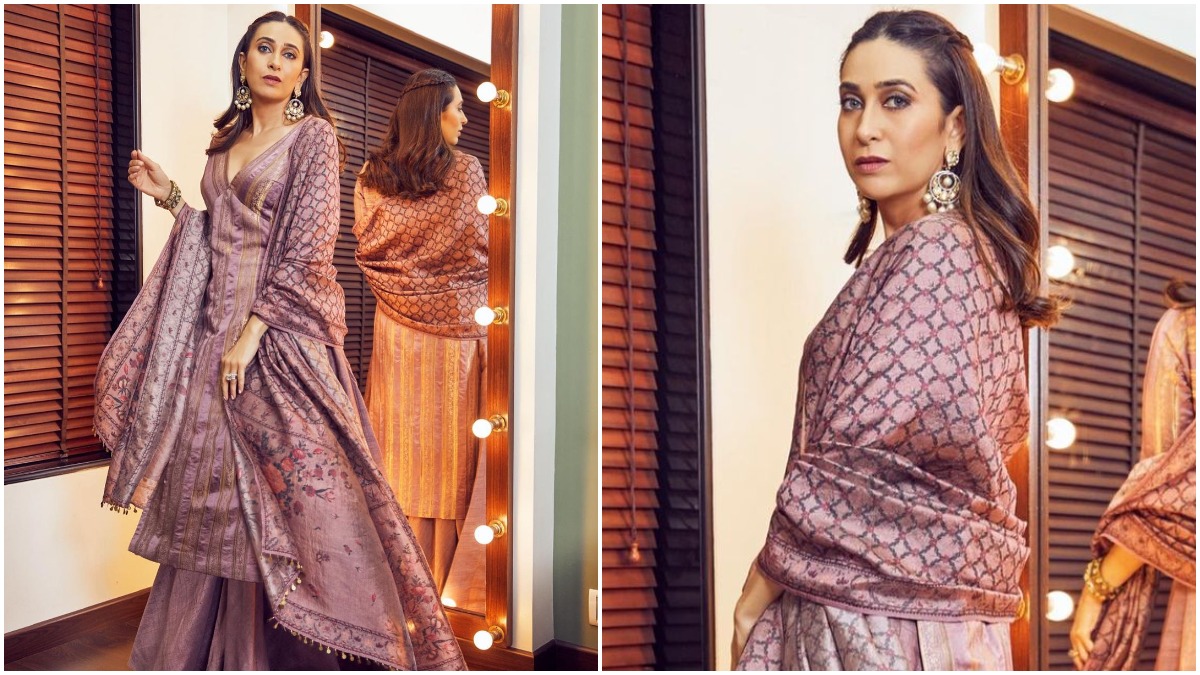 Karisma Kapoor's fashion finesse knows no bounds in this captivating outfit  – Threads of love.