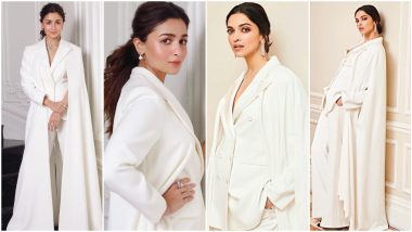 Fashion Faceoff: Alia Bhatt or Deepika Padukone, Who Wore This White Pantsuit With Cape Better?