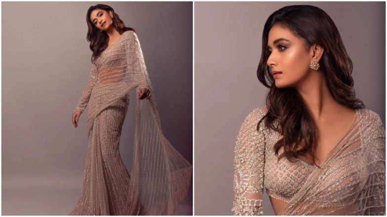 Yo or Hell No? Keerthy Suresh in a Falguni & Shane Peacock Saree