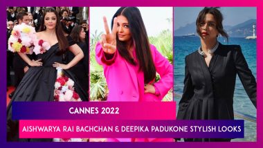 Cannes 2022: Aishwarya Rai Bachchan Walks The Red Carpet In Style In A Black Gown, Deepika Padukone Looks Classy In Black Outfit