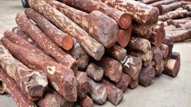 India News | DRI Seizes Red Sanders Worth Rs 11.70 Cr in Sabarmati