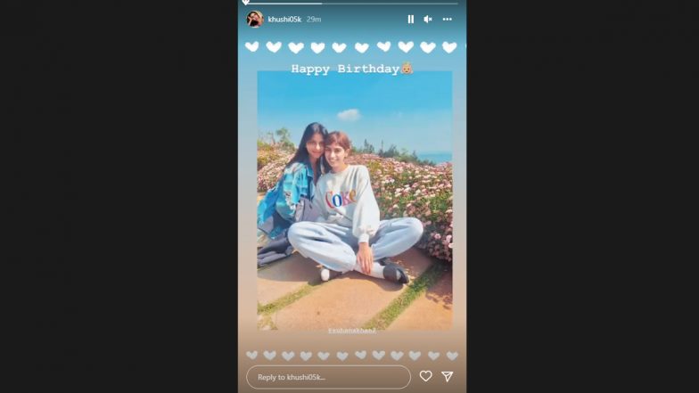 The Archies: Suhana Khan Gets A Cute Birthday Wish From Co-Star Khushi Kapoor! (View Pic)