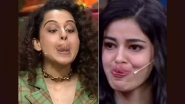 The Kapil Sharma Show: Kangana Ranaut Takes a Dig at Ananya Panday; Explains What ‘Bollywood Bimbo’ Means (Watch Video)