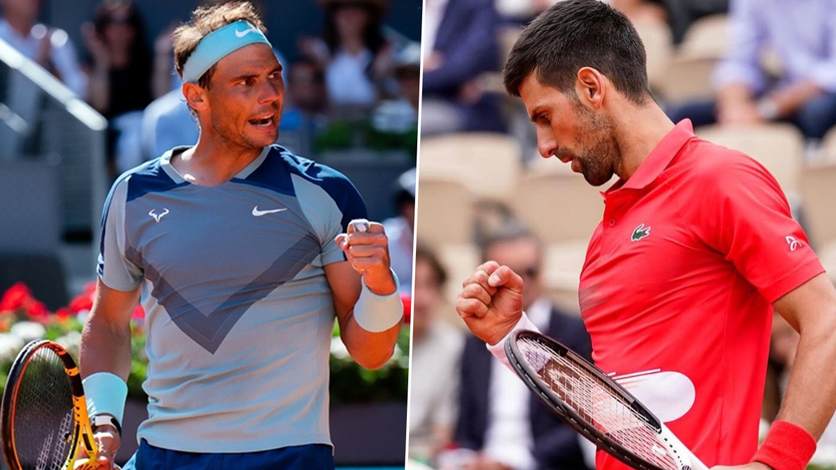 Novak Djokovic vs Rafael Nadal Head-to-Head Record Ahead of the French Open 2022 Quarter-Final, Take a Look at Who Dominates This Epic Rivalry in Tennis 🎾 LatestLY