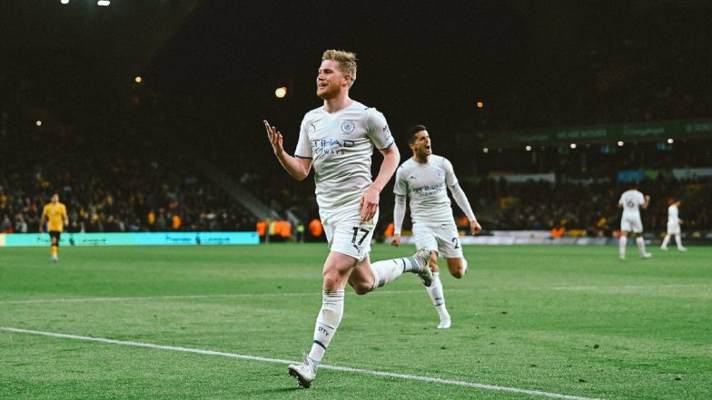 Wolves 1-5 Manchester City, Premier League 2021-22: Kevin de Bruyne Nets Four As Citizens Keep Edge in Title Race (Watch Goal Video Highlights)