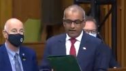 Chandra Arya, Canadian MP, Speaks in Kannada in Parliament; Praise Pours In (Watch Video)