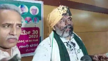 Bengaluru: 3 Detained for Throwing Ink at BKU Leader Rakesh Tikait