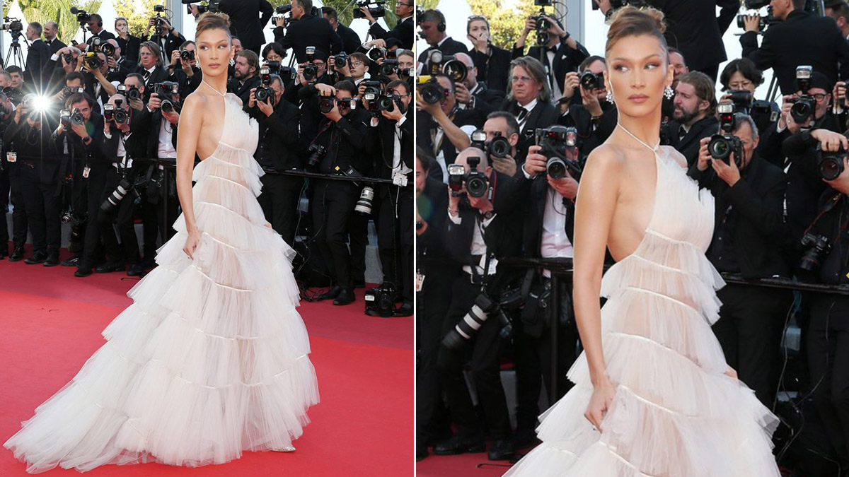 Cannes Film Festival 2021: Bella Hadid wears a mysterious, daring  Schiaparelli couture dress on the red carpet