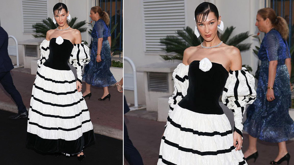 May 25, 2022 - Bella Hadid Wears A Vintage Chanel Dress At Cannes 2022 -  HADIDSCLOSET