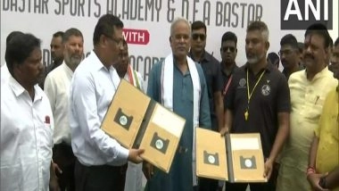 India News | CM Baghel Inaugurates Chhattisgarh's First Football Ground in Jagdalpur with Running Track Recognized by FIFA
