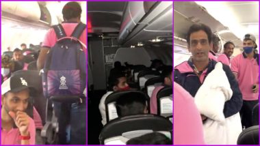 IPL 2022 Playoffs: Rajasthan Royals Flight to Kolkata Hits Turbulence, Franchise Posts Journey Video With 'Land Kara De' Meme Reference
