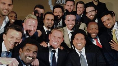 Sachin Tendulkar Shares Group Picture of Legendary Cricketers Including Shane Warne, Virender Sehwag, Rahul Dravid and Shahid Afridi; Says 'My Multiverse of Madness' (See Pic)