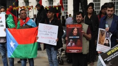 World News | Baloch Activists Protest in London, Asks UN to Intervene in Balochistan