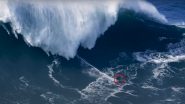 German Surfer Smashes World Record for Riding The Largest Wave in Portugal; Watch Viral Video 