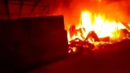 India News | Fire Breaks out at Furniture Warehouse in Delhi's Bhalswa Area