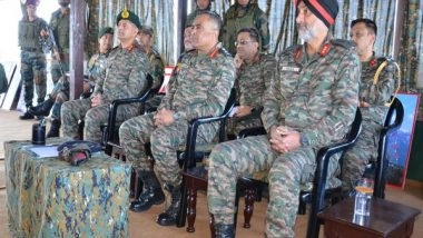 India News | Army Chief Visits Forward Areas Along Line of Control in J-K