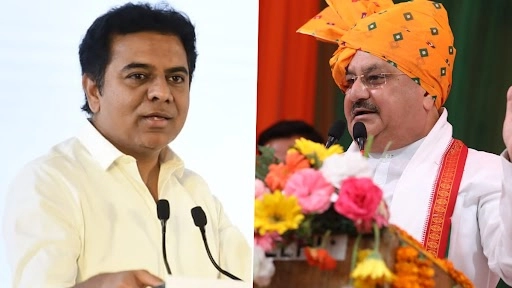 KT Rama Rao Hits Back at BJP President JP Nadda