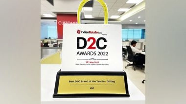 Business News | Join Venture's Brand IGP Recognised as 'Best D2C Brand 2022 (Gifting)'