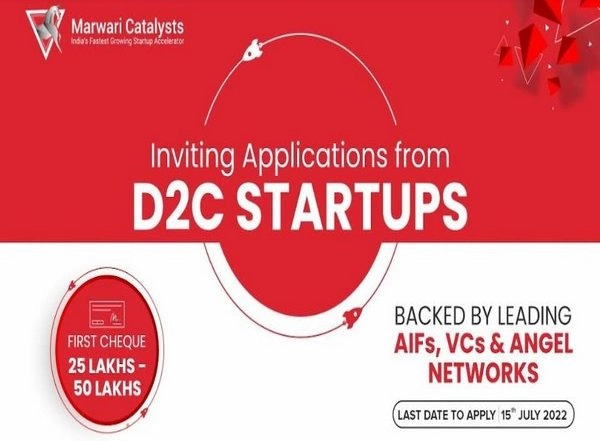 Business News | Startup Accelerator, Marwari Catalysts Invites Applications from D2C Startups for Its Cohort 'Thrive'