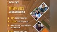 Business News | SRM University-AP Offers MTech with a 100 Percent Fee Waiver and Rs. 75,000 Stipend Per Year