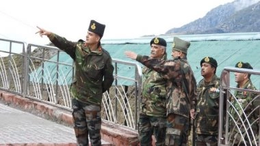 India News | Eastern Army Commander Visits North Bengal, Sikkim; Reviews Operational Preparedness Along Border