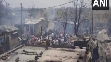 India News | Fire Breaks out in Nagpur's Mahakali Nagar Slum Area