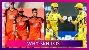 Sunrisers Hyderabad vs Chennai Super Kings IPL 2022: 3 Reasons Why SRH Lost