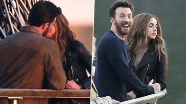 Chris Evans And Ana De Armas Turn Up The Heat As The Duo Film A Steamy Kissing Scene For Ghosted (View Pics & Video)