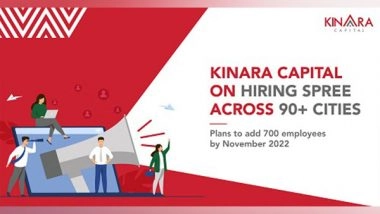 Business News | Kinara Capital on Hiring Spree Across 90 Plus Cities