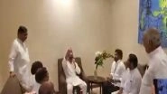 BJP Takes Jibe at Rahul Gandhi, Shares Video of Him Sitting With Telangana Congress Leaders and Asking Them &lsquo;Kya Bolna Hai&rsquo;