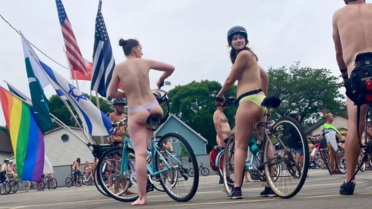 Asian naked bike ride