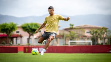Cristiano Ronaldo Gets Back on the Football Field, Shares Snap From Training (See Pic)