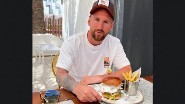 Lionel Messi Checks Out Burger Named After Him at Hard Rock Hotel Ibiza (See Pic)