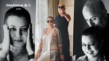 The Signature: Mahima Chaudhry Fights Back Tears on the Sets of the Movie As She Joins Anupam Kher for Photoshoot (Watch Video)
