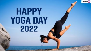 International Yoga Day 2022 Images & HD Wallpapers for Free Download Online: Wish Happy Yoga Day With GIF Greetings, Quotes, SMS and WhatsApp Messages