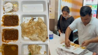 Lizard Found in Chole Bhature! Half-Conscious Reptile Seen in Dish at Sagar Ratna Outlet in Chandigarh; Health Dept Collects Food Samples