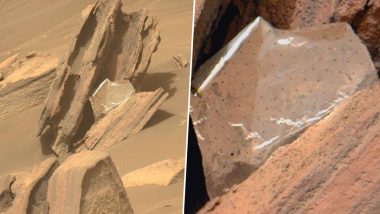 NASA Perseverance Rover Spots Mysterious Shiny Foil Piece Between Rocks on Mars