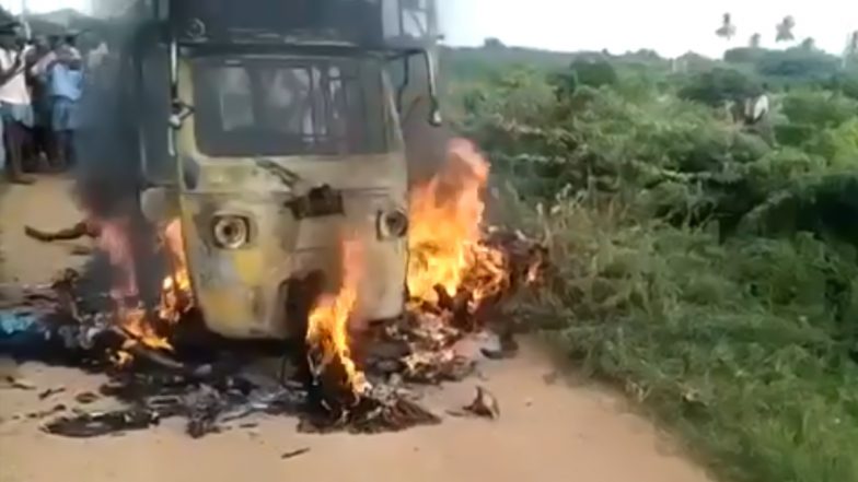 Andhra Pradesh Shocker: 8 People Burnt Alive After High Tension Wires Hit Their Auto Rickshaw