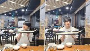 BTS' Jin Eating Dosa? ARMY Go Into Frenzy as Kim Seokjin Poses With a Long Roll That Looks Like South Indian Dish; See Viral Pics