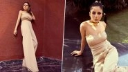 Shehnaaz Gill Is Bold and Beautiful in Beige Jumpsuit and Smokey Eyes; Check Out Her Stylish Pics!