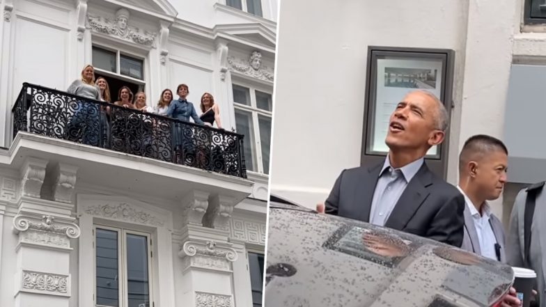 Barack Obama Shares Delightful Video of Balcony Choir By Group of Danish Women Practising in Copenhagen; Viral Video Leaves Netizens Impressed 