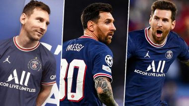 Lionel Messi Images & HD Wallpapers For Free Download: Happy Birthday Messi Greetings, HD Photos in PSG Football Jersey and Positive Messages to Share Online