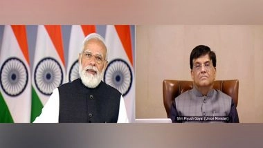 India News | PM Modi Extends Birthday Greeting to Piyush Goyal, Says He is Spearheading Many Initiatives to Make India Aatmanirbhar
