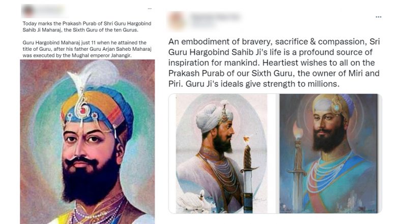 Guru Hargobind Singh Sahib Ji Prakash Parv 2022 Greetings: Netizens Share Wishes, Messages, Quotes And Images To Celebrate The Birthday of The Sixth Sikh Guru