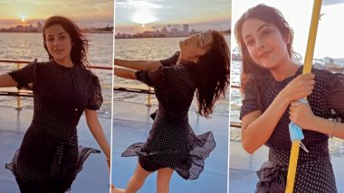 Shehnaaz Gill Shares a Beautiful and Breezy Video As She Enjoys Sunset on a Yacht – WATCH