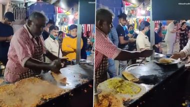 Fast & Furious Food! Man Effortlessly Makes Dosa With Lightning Speed; Viral Video Captures Internet's Attention