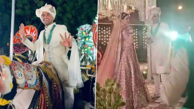 Deepak Chahar Wedding Pics: Indian Cricketer Marries Jaya Bhardwaj in Agra