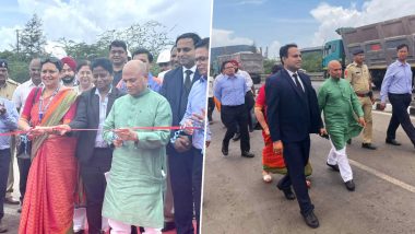 Steel Minister Ram Chandra Prasad Singh Inaugurates First 6-lane Highway Road made of Steel Slag in Gujarat's Surat