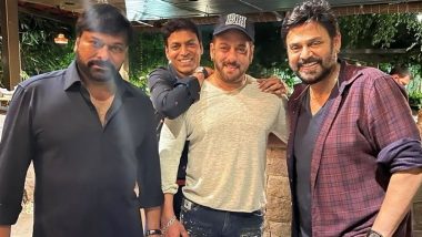 Salman Khan's Pic With South Stars Chiranjeevi and Venkatesh Daggubati Goes Viral, Fan Says 'Picture Perfect'